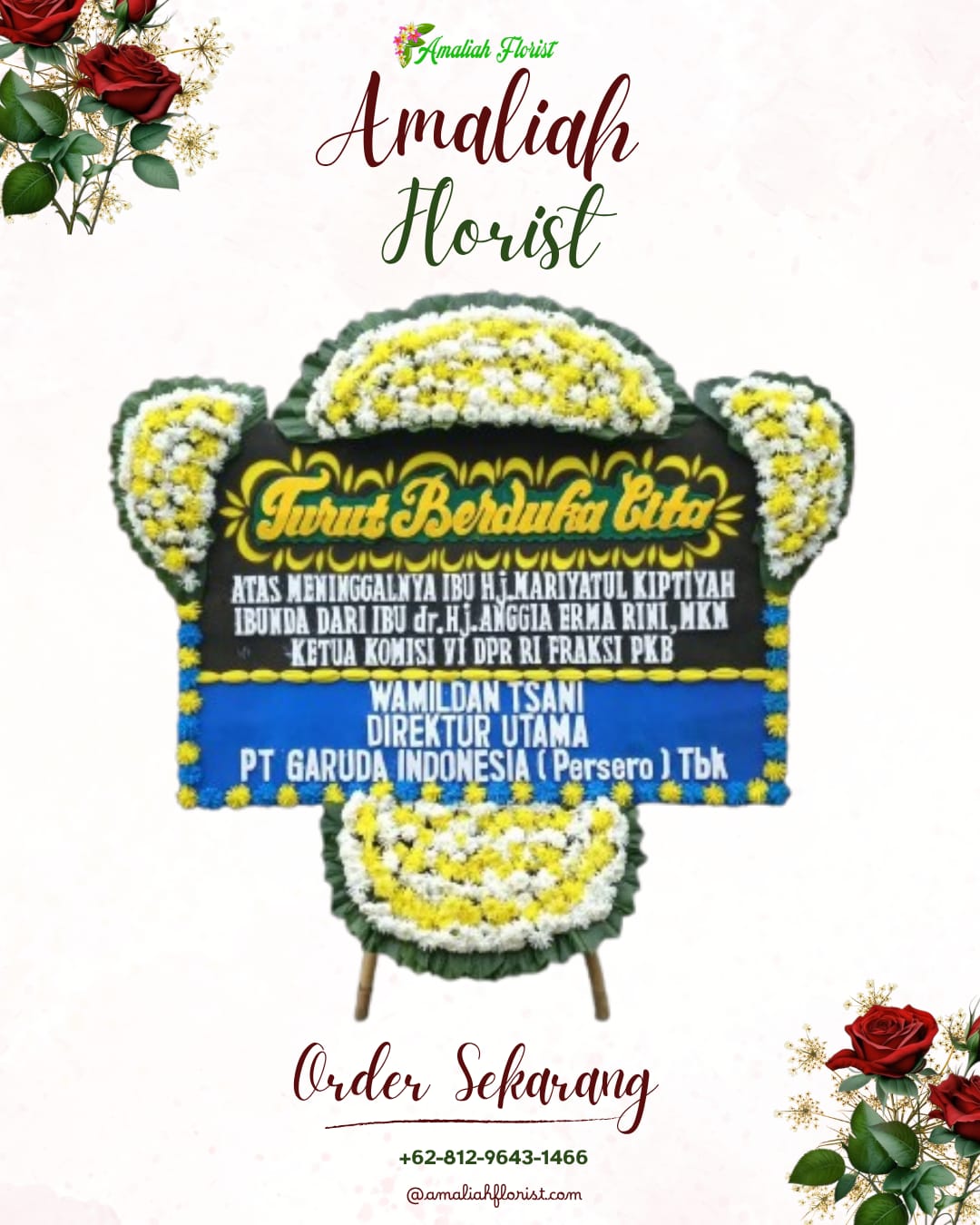 Papan Bunga Duka Padang Barat
